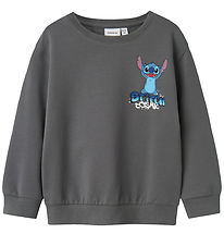 Sweat-shirt Name It - NmmJeps Stitch - Fumée de lave