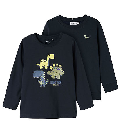 Name It Sweatshirt/Blouse - NmmVux - 2-Pack - Dark Sapphire