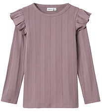 Name It Bluse - Noos - NmfJulia - Elderberry m. Lochmuster