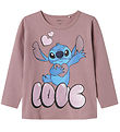 Name It Blouse - NmfJesini Stitch - Elderberry w. Print