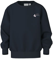 Sweat-shirt Name It - NmfVallène - Dark Sapphire/Heart