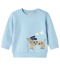 Sweat-shirt Name It - NbmVonne - Cerulean/Dog sur roues