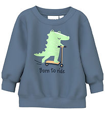 Sweat-shirt Name It - NbmVonne - China Blue/Née à Ride