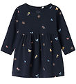 Name It Kjóll - NbfVandora - Dökkblátt Blazer/Bow Önd Hearts