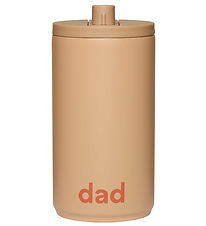 Design Letters Thermo Beker - Travel - 350 ml - Beige m. Papa
