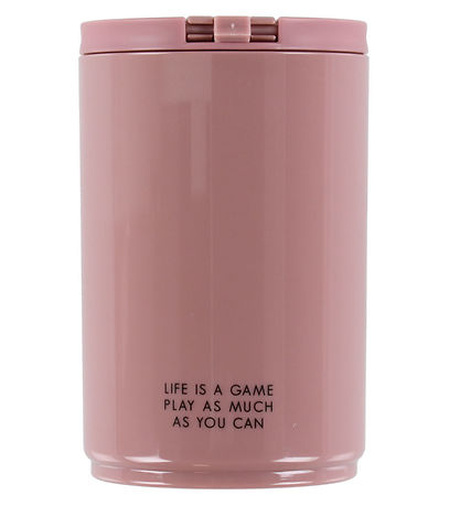 Design Letters Cup w. Straws - Travel - 330 mL - Pink