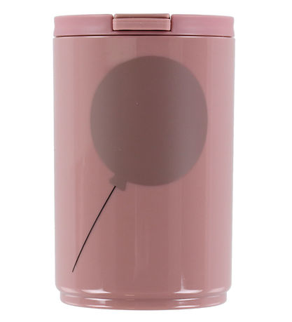Design Letters Cup w. Straws - Travel - 330 mL - Pink