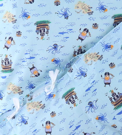 Nørgaard Madsens Bedding - Baby - Light blue w. Pirates
