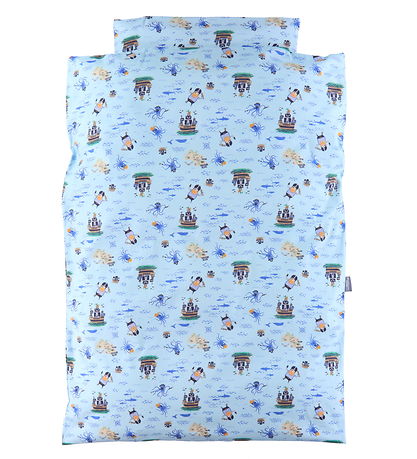 Nørgaard Madsens Bedding - Baby - Light blue w. Pirates