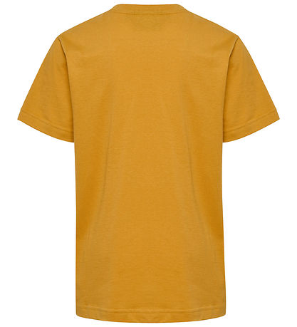Hummel T-shirt - hmlTukas - Golden Spice w. Print
