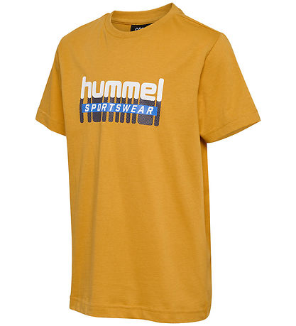 Hummel T-shirt - hmlTukas - Golden Spice w. Print