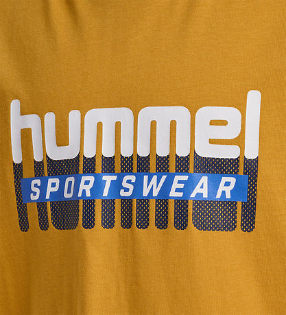 Hummel T-shirt - hmlTukas - Golden Spice w. Print