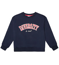 Sweat-shirt The New - TnLadina - Marine Blazer av. Rouge