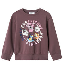 Sweat-shirt Name It - NmfNira Bluey - Arctic Crépuscule av. Impr
