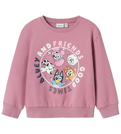 Name It Sweatshirt - NmfNira Bluey - Mauve Orchid w. Print