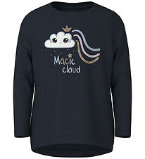 Blouse Name It - NmfVix - Dark Sapphire/Magic Cloud