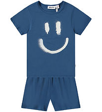 Molo Pyjama Set - T-shirt/Shorts - Luvis - Best Blue