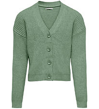 Kids Only Cardigan - Rib - Strick - KogMandy - Hedge Green/Melan
