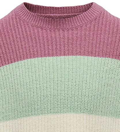 Kids Only Bluse - Rib - Strick - KogSandy - Heather Rose/Birds E