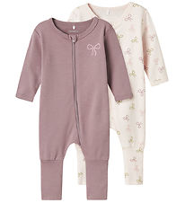 Name It Schlafanzug - Noos - 2er-Pack - NbfNightsuit - Kaum Pink