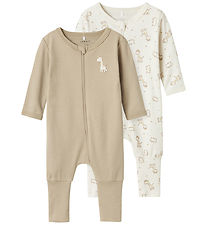 Name It Schlafanzug - Noos - 2er-Pack - NbnNightsuit - Jet Strea