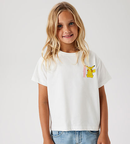 Name It T-shirt - Noos - NkfDyppi - Pokémon - Cloud Dancer w. Pr