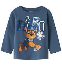 Name It Bluse - Noos - NmmJahav - Paw Patrol - China Blue m. Pre