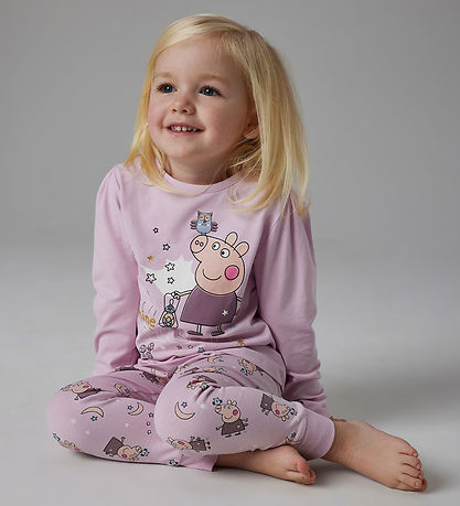 Name It Pyjama Set - Noos - NmfDyris Peppa - Winsome Orchid w. P