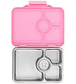 Yumbox Brooddoos m. 4 Rum - Bento Steel - Versailles Roze