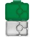 Yumbox Broodtrommel m. 4 Rum - Bento Steel - Pomme Green