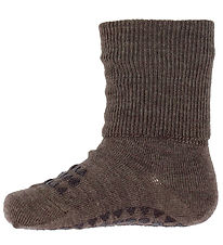 GoBabyGo Sokken - Anti-Slip - Wol - Chestnut