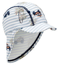 Hust and Claire Swim Hat - Fasai - UV50+ - White/Blue
