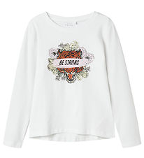 Blouse Name It - NkfVix - Bright White/Être Strong