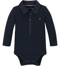 Tommy Hilfiger Polo body L/æ - Rib - Dark Night Navy