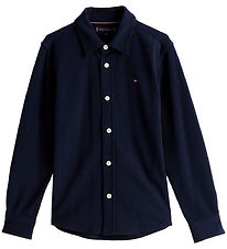 Chemise Tommy Hilfiger - Micro Gaufre - Dark Nuit Marine
