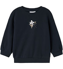 Sweat-shirt Name It - NmfValona - Dark Sapphire/Souris de ballet