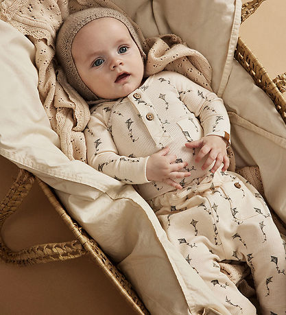 Lil' Atelier Bodysuit L/æ - Rib - NbmGavo - Turtledove/KITES