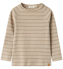 Lil' Atelier Bluse - Rib - NmmKail - reiner Kaschmir
