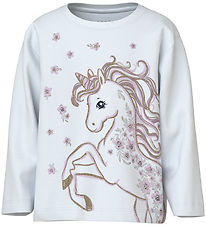 Blouse Name It - NmfValiane - Bright White/Unicorn