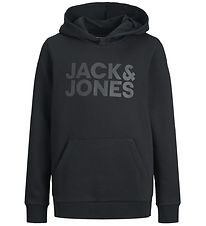 Jack & Jones Kapuzenpullover - Noos - JjeCorp - Black/Jr/lLarge 