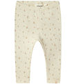 Lil' Atelier Leggings - Rib - NbfGago - Tortelduif/Flower