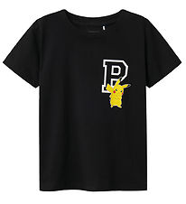 Name It T-Shirt - Noos - NkmDex Pokémon - Schwarz m. Pikachu