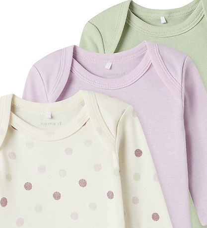 Name It Romper L/æ - Noos - 3-pack - Jet Stream