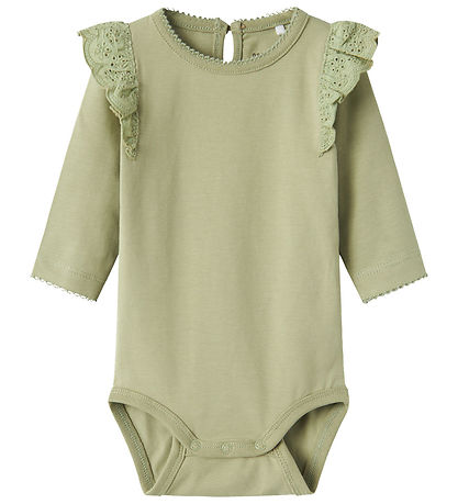 Name It Bodysuit L/æ - NbfTejsa - Tea w. Ruffle