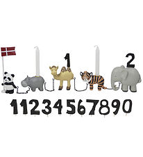 Kids by Friis Födelsedagståg - Zoo djur m. 11 Tal