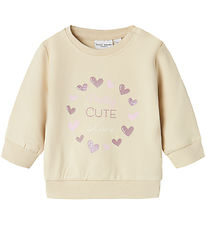 Sweat-shirt Name It - NmfVrillie - Summer Sable/Hearts