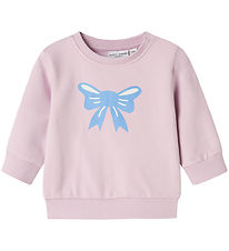 Sweat-shirt Name It - NmfVrillie - Winsome Orchid/Bow
