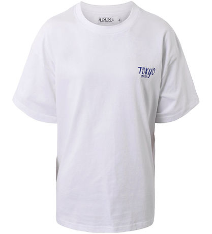 Hound T-shirt - Oversized - White w. Print
