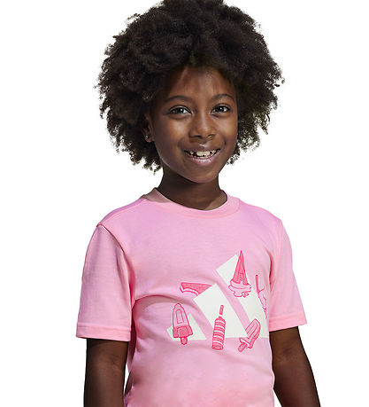 adidas Performance T-shirt - LK L Ice - True pink