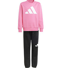 adidas Performance Sweatset - J BL FL Jog - Pnkfus/White